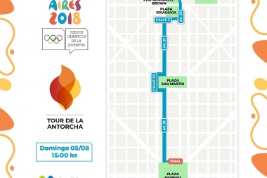 El ‘Tour de la Antorcha Olímpica’ iniciará su recorrido en el país por la traza fundacional de La Plata