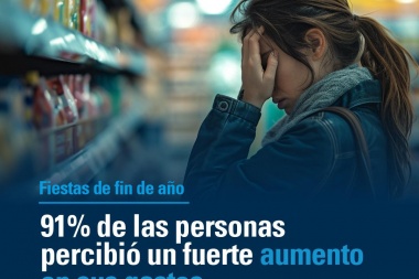 Nueve de cada 10 familias registraron que este año las compras para las fiestas tuvieron un fuerte impacto en su economía